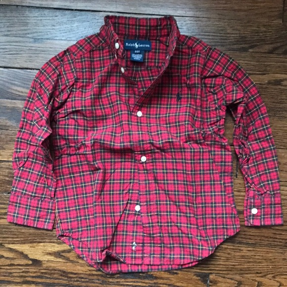 COPY - Ralph Lauren 3T boys button down long sleeve shirt - Picture 1 of 4